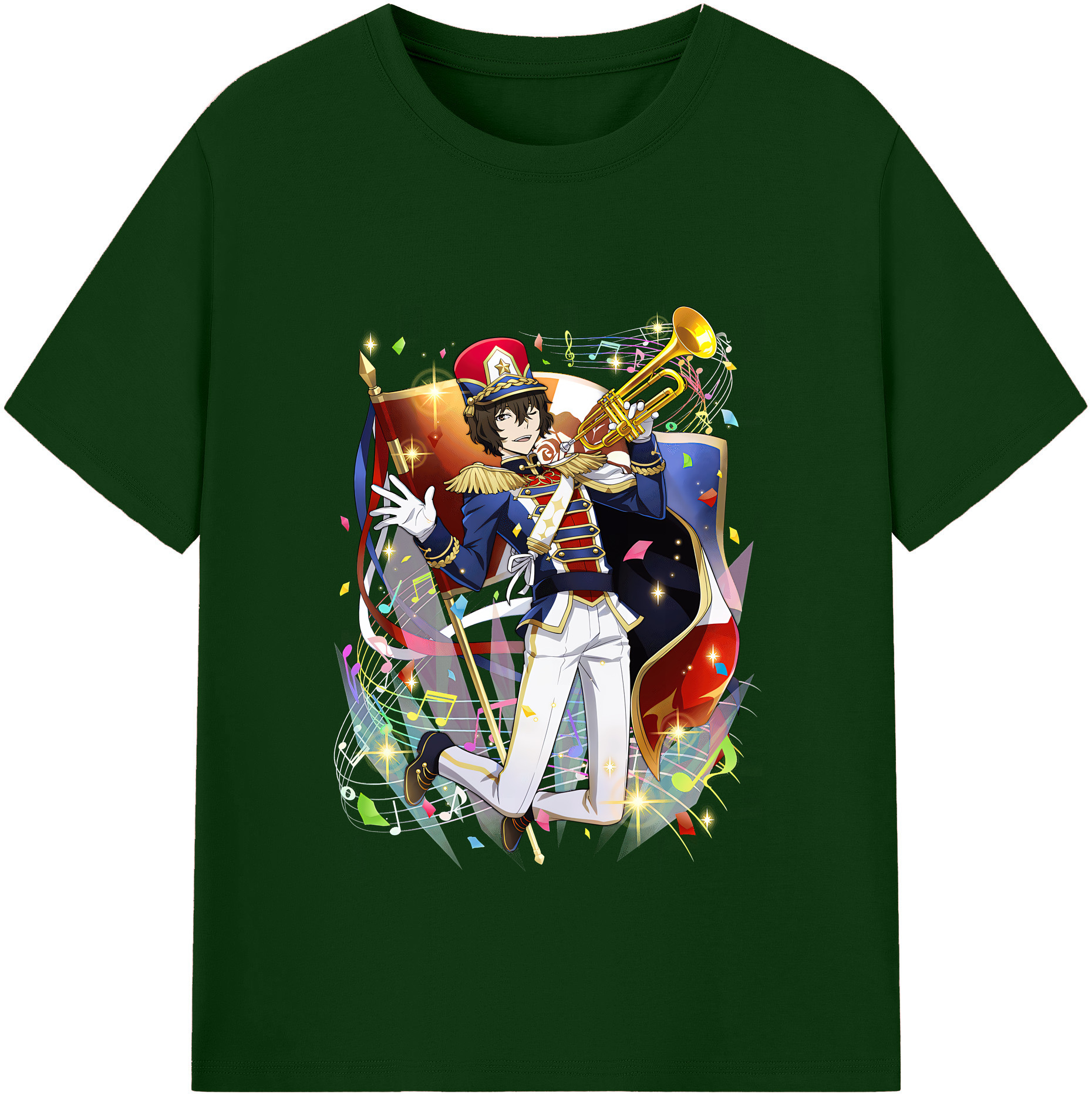 （画像用） 文豪ストレイドッグス Bungo Stray Dogs 綿100％半袖Tシャツ（フロントプリント）